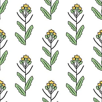 Seamless floral pattern Stock Illustration