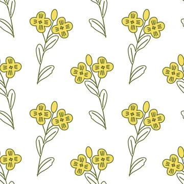 Seamless floral pattern Stock Illustration