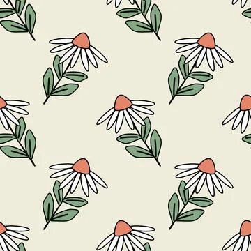 Seamless floral pattern Stock Illustration
