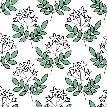 Seamless floral pattern Stock Illustration