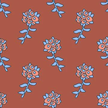 Seamless floral pattern Illustrazione stock