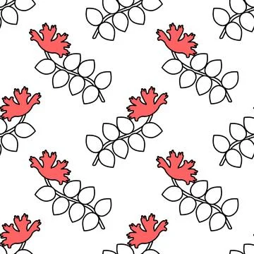 Seamless floral pattern Stock Illustration