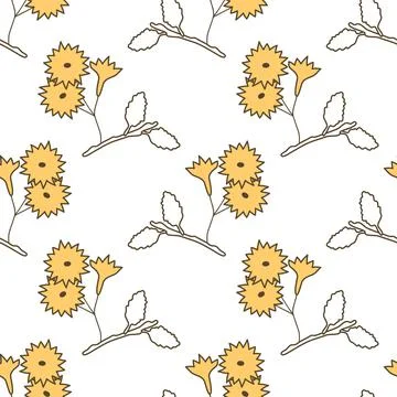 Seamless floral pattern Stock Illustration