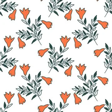 Seamless floral pattern Stock Illustration