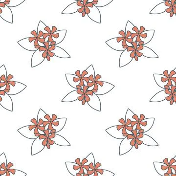 Seamless floral pattern Stock Illustration