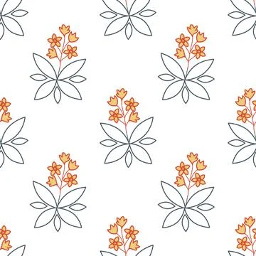 Seamless floral pattern Stock Illustration