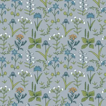 Seamless floral pattern Stock Illustration
