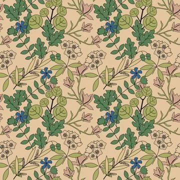 Seamless floral pattern Stock Illustration