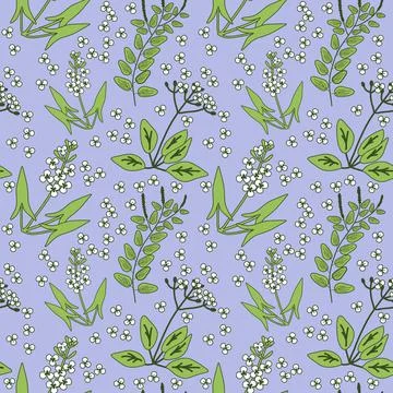 Seamless floral pattern Stock Illustration