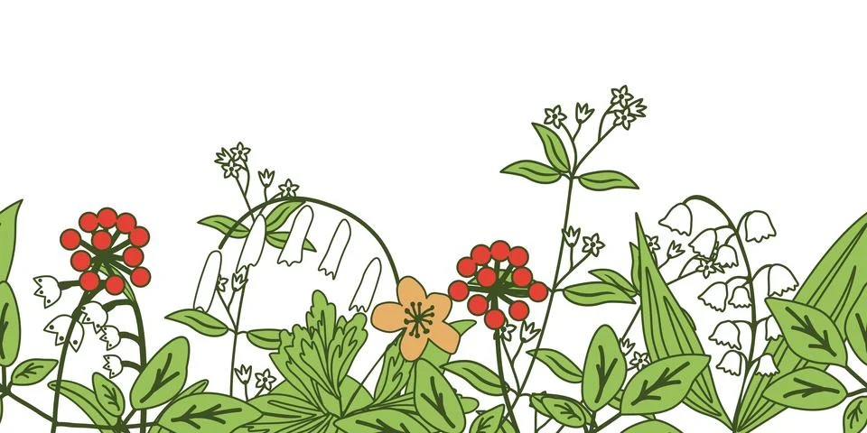 Seamless floral pattern Stock Illustration