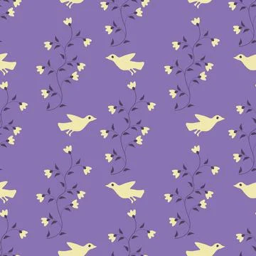 Seamless floral pattern Illustrazione stock