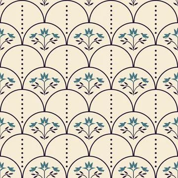Seamless floral pattern Illustrazione stock