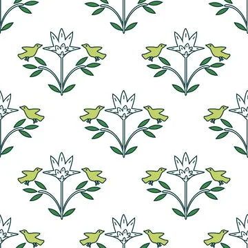 Seamless floral pattern Illustrazione stock