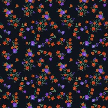 Seamless floral pattern Illustrazione stock