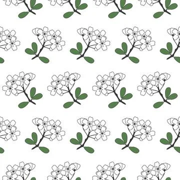 Seamless floral pattern Stock Illustration