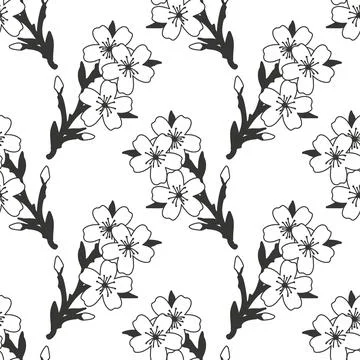 Seamless floral pattern Stock Illustration