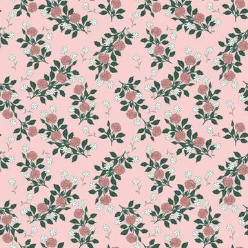 Seamless floral pattern Stock Illustration