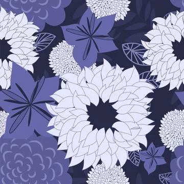 Seamless Floral Pattern Stock Illustration