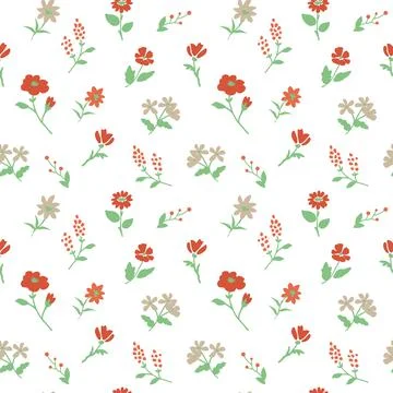 Seamless floral pattern Stock Illustration