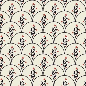 Seamless floral pattern Illustrazione stock