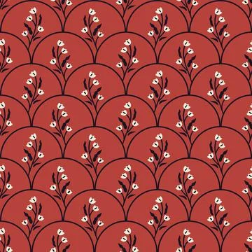 Seamless floral pattern Stock Illustration