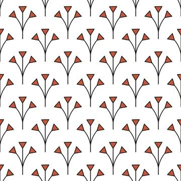 Seamless floral pattern Stock Illustration