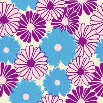 Seamless floral pattern. Illustrazione stock