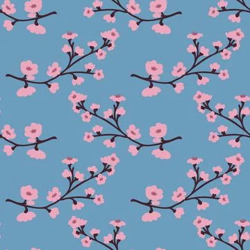 Seamless floral pattern Stock Illustration