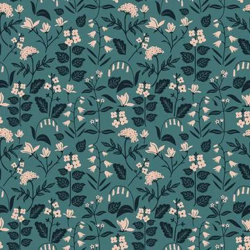 Seamless floral pattern Illustrazione stock
