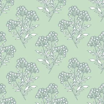 Seamless floral pattern Stock Illustration