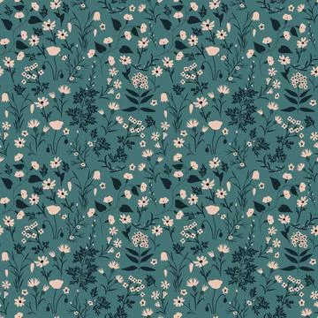Seamless floral pattern Stock Illustration