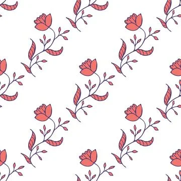 Seamless floral pattern Stock Illustration