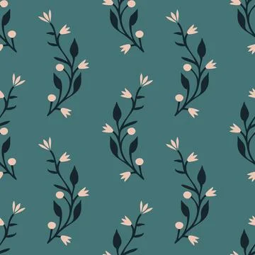 Seamless floral pattern Stock Illustration