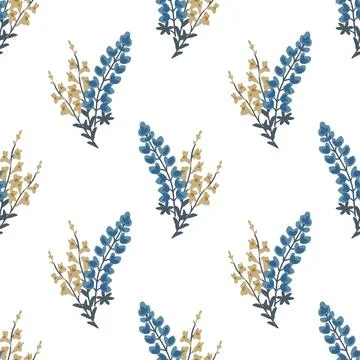 Seamless floral pattern Stock Illustration