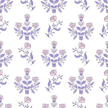 Seamless floral pattern Stock Illustration