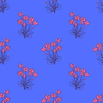Seamless floral pattern Stock Illustration