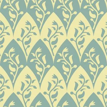Seamless floral pattern Stock Illustration