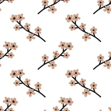 Seamless floral pattern Stock Illustration