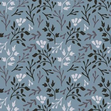 Seamless floral pattern Stock Illustration