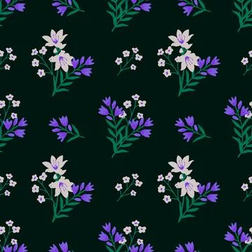 Seamless floral pattern Stock Illustration
