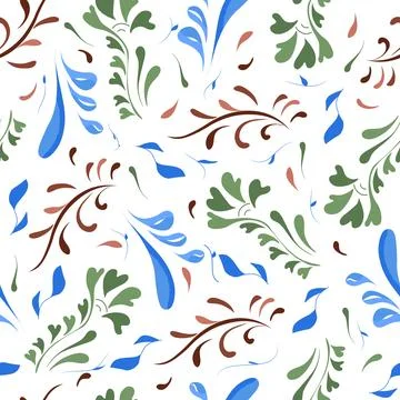 Seamless floral pattern Stock Illustration