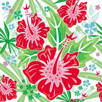 Seamless floral pattern Stock Illustration