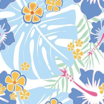 Seamless floral pattern Stock Illustration