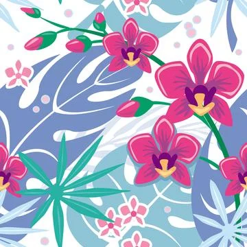 Seamless floral pattern Stock Illustration