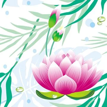 Seamless floral pattern Stock Illustration