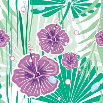 Seamless floral pattern Stock Illustration