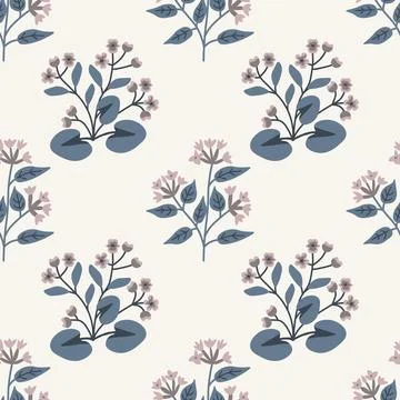 Seamless floral pattern Stock Illustration