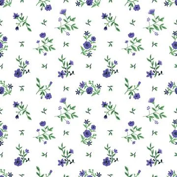 Seamless floral pattern Stock Illustration