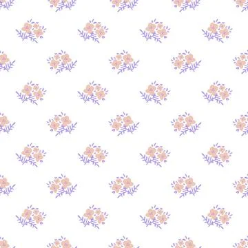Seamless floral pattern Stock Illustration