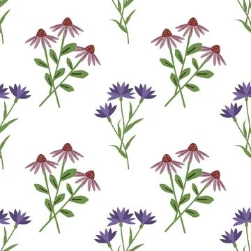 Seamless floral pattern Stock Illustration